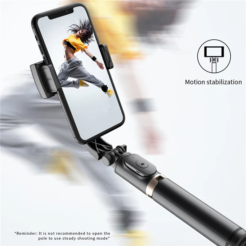 FGCLSY 2024 AI Video Stabilizer Bluetooth Selfie Stick Tripod Gimbal Stabilizer for Smartphone Live Vertical Shooting Bracket