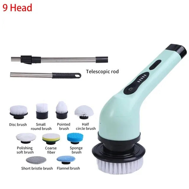 Wireless Electric Cleaning Brush Bathroom Window Kitchen Automotive Multifunctional Household Rotating Cleaning Machine