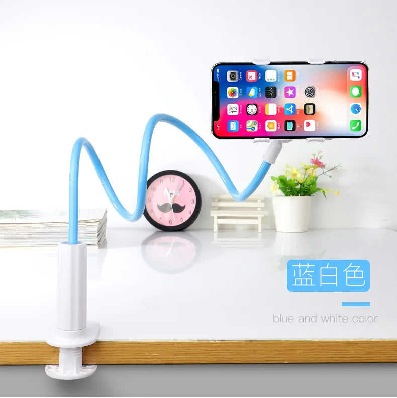 Lazy Bedside Desktop Phone Holder Bed Bracket Flexible Long Arm Gooseneck Lazy Person Bracket With Handle Overhead Live Bracket