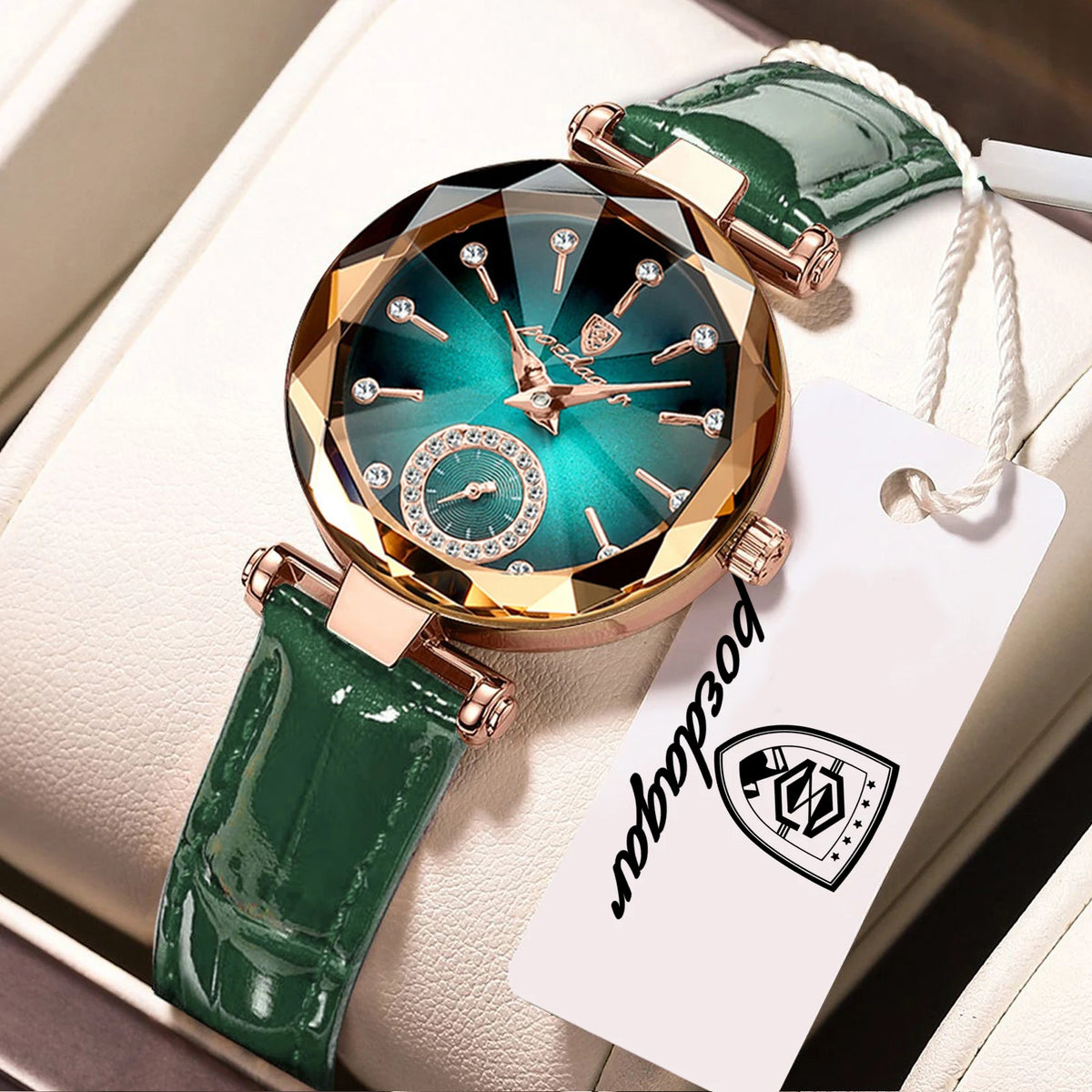 POEDAGAR Original Brand Ladies Wristwatch Waterproof Leather Elegant Woman's Watch Fashion Quartz Watches For Women Reloj Hombre