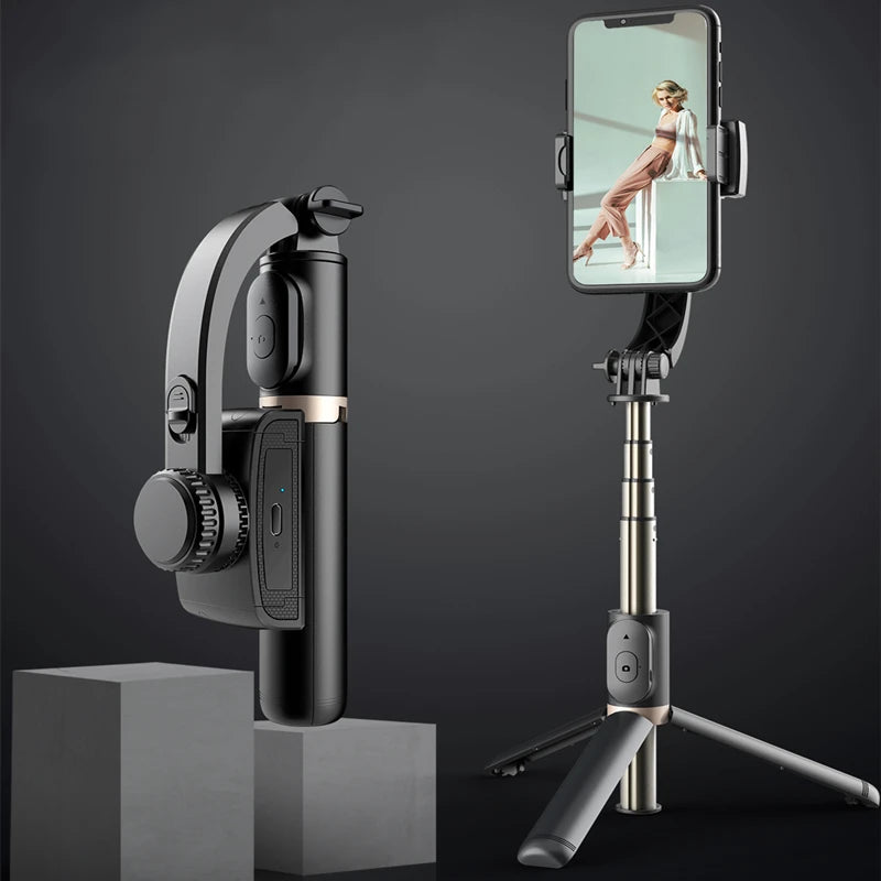 FGCLSY 2024 AI Video Stabilizer Bluetooth Selfie Stick Tripod Gimbal Stabilizer for Smartphone Live Vertical Shooting Bracket