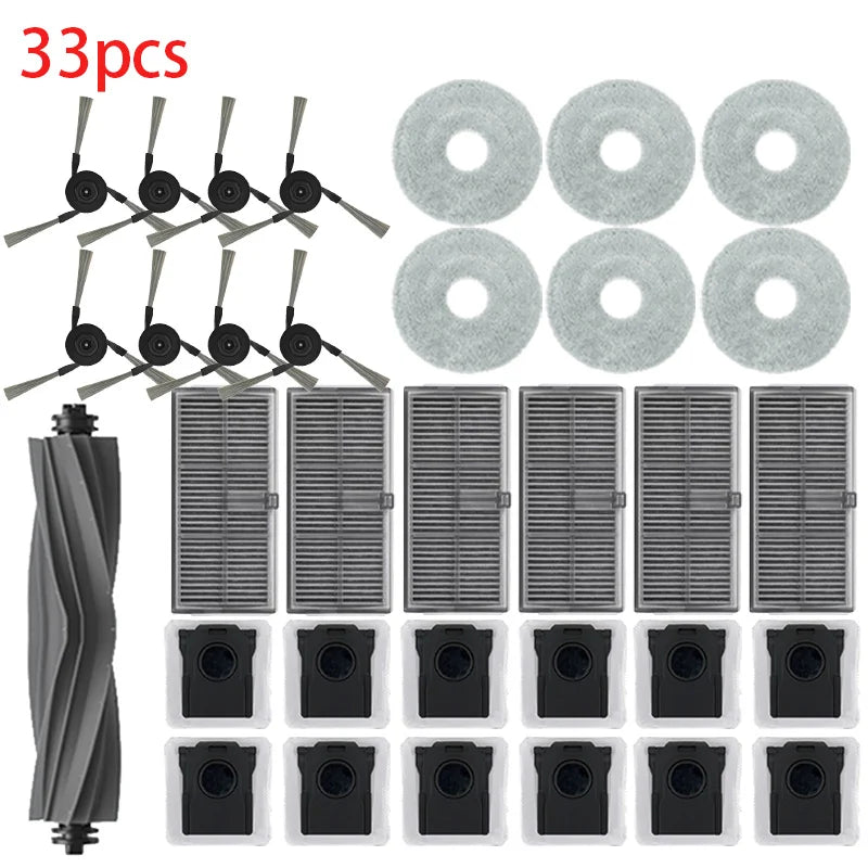 Dreame L40 Ultra / X40 Ultra Robot Vacuum Accessories Dust Bags Mop Main Side Brushes Cloths HEPA Filters Spare Parts