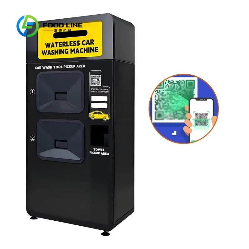 customized waterless car wash vending machine with towel and tool pickup system bulk purchase discount for public areas
