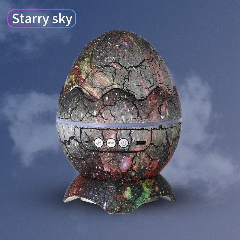 New Dinosaur Egg Galaxy Projector Space Buddy Star Projector Night Light for Kids Bedroom Astronaut Projector with Bluetooth