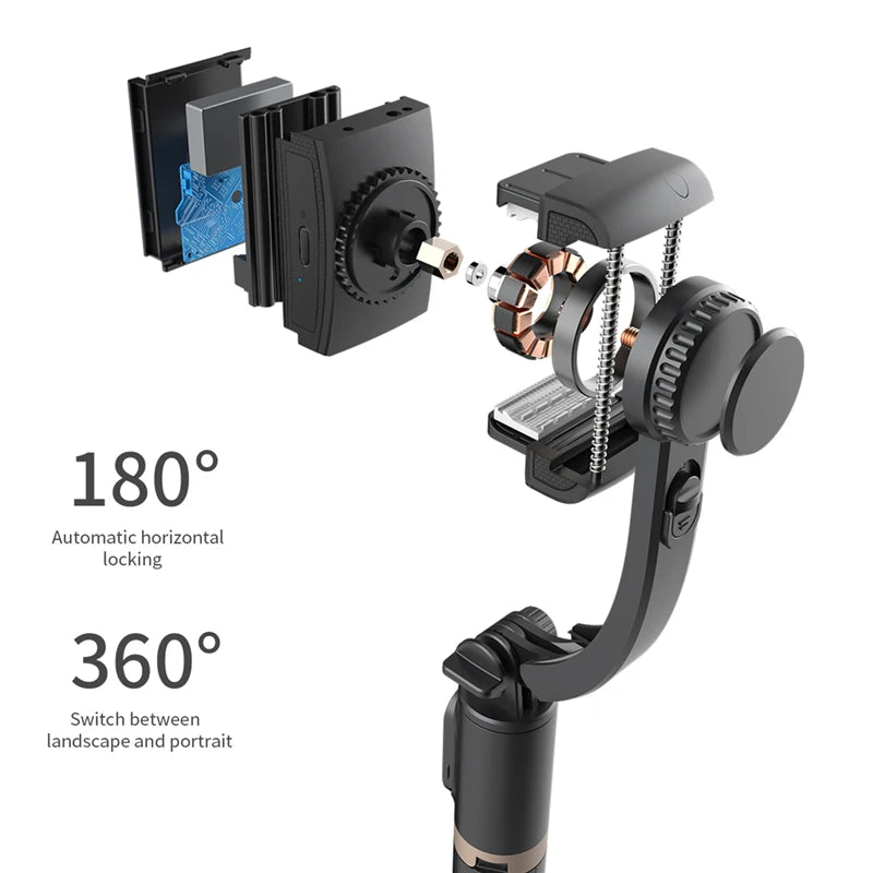 FGCLSY 2024 AI Video Stabilizer Bluetooth Selfie Stick Tripod Gimbal Stabilizer for Smartphone Live Vertical Shooting Bracket