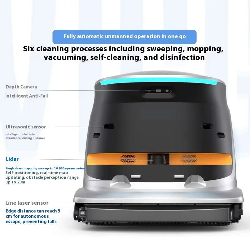 Customized Commercial Multifunction Smart Cleaning Equipment Automatic Electric Sweeper Hotel Garage Station Device
