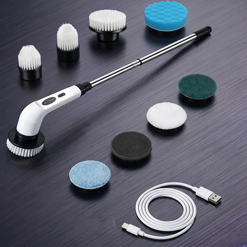 Multipurpose Cleaning Brush  Kitchen Gadgets Hair Brushes Bathroom Broom Toilet Mops Electric Household Cordless Spin Scrubber