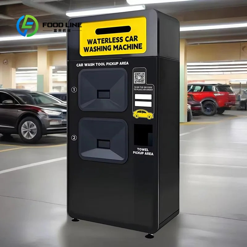 customized waterless car wash vending machine with towel and tool pickup system bulk purchase discount for public areas