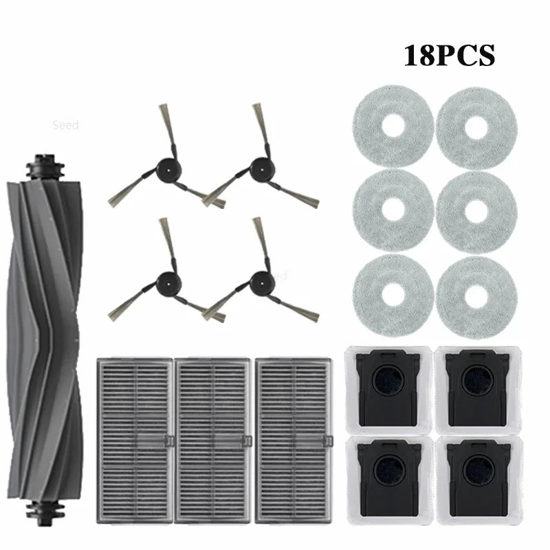 Dreame L40 Ultra / X40 Ultra Robot Vacuum Accessories Dust Bags Mop Main Side Brushes Cloths HEPA Filters Spare Parts