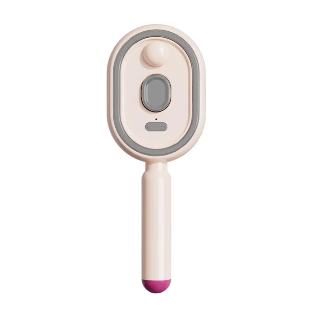 Electric Spray Hair Brush 2-In-1 Misting Hair Brush with Water Spray Reduce Frizz Anti-Static Retractable Steam Massage Comb