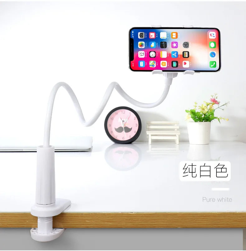Lazy Bedside Desktop Phone Holder Bed Bracket Flexible Long Arm Gooseneck Lazy Person Bracket With Handle Overhead Live Bracket