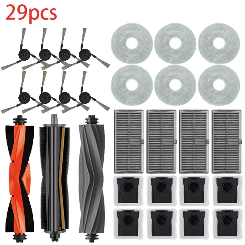 Dreame L40 Ultra / X40 Ultra Robot Vacuum Accessories Dust Bags Mop Main Side Brushes Cloths HEPA Filters Spare Parts