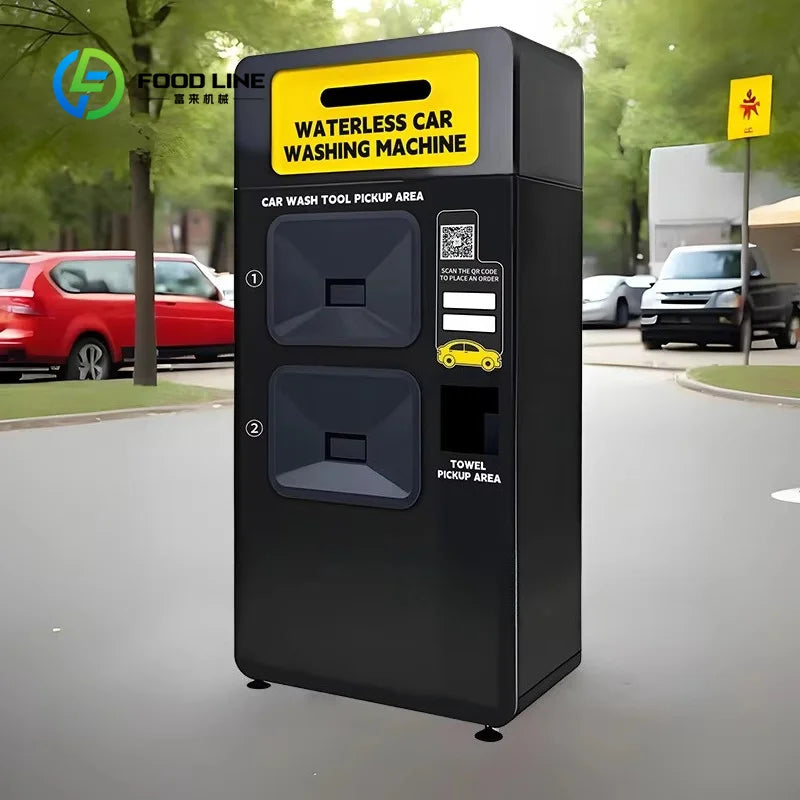 customized waterless car wash vending machine with towel and tool pickup system bulk purchase discount for public areas