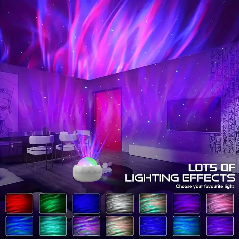 LED Galaxy Sky Projector Light Colorful Galaxy Projector Bedroom Night Light Kids Room Decoration Christmas Party Decoration USB