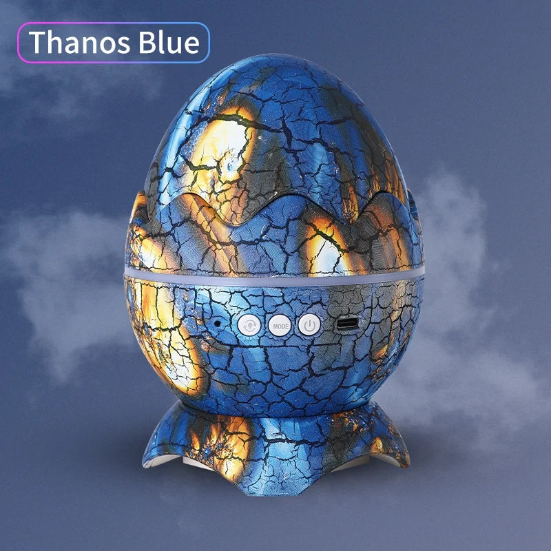 New Dinosaur Egg Galaxy Projector Space Buddy Star Projector Night Light for Kids Bedroom Astronaut Projector with Bluetooth