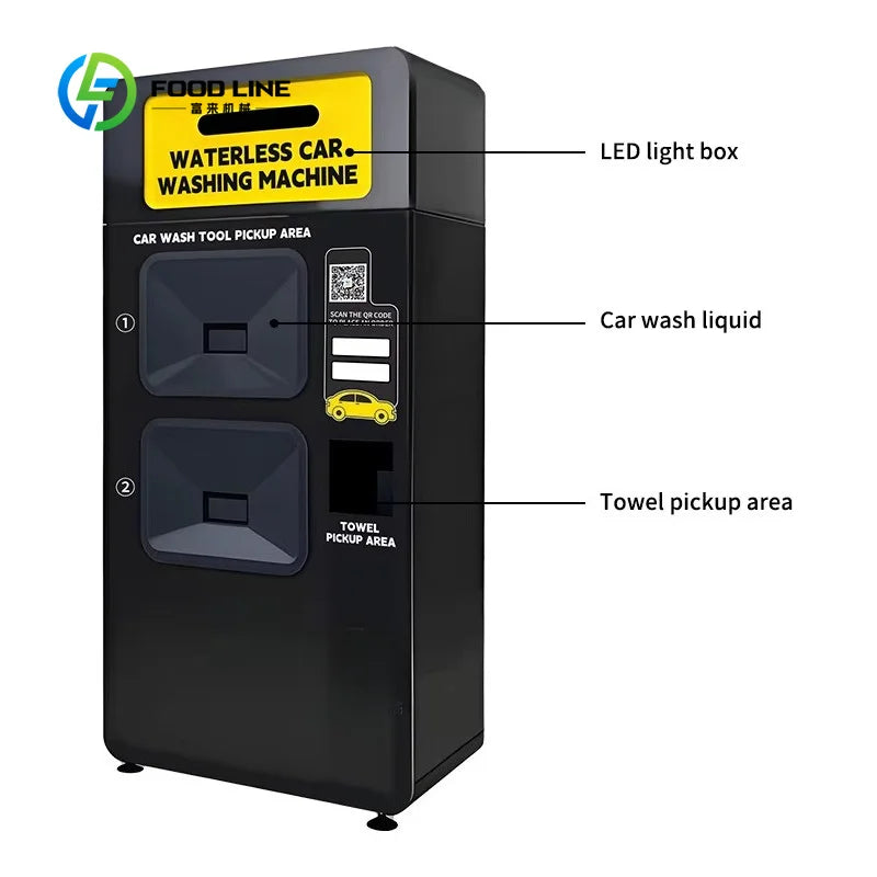 customized waterless car wash vending machine with towel and tool pickup system bulk purchase discount for public areas