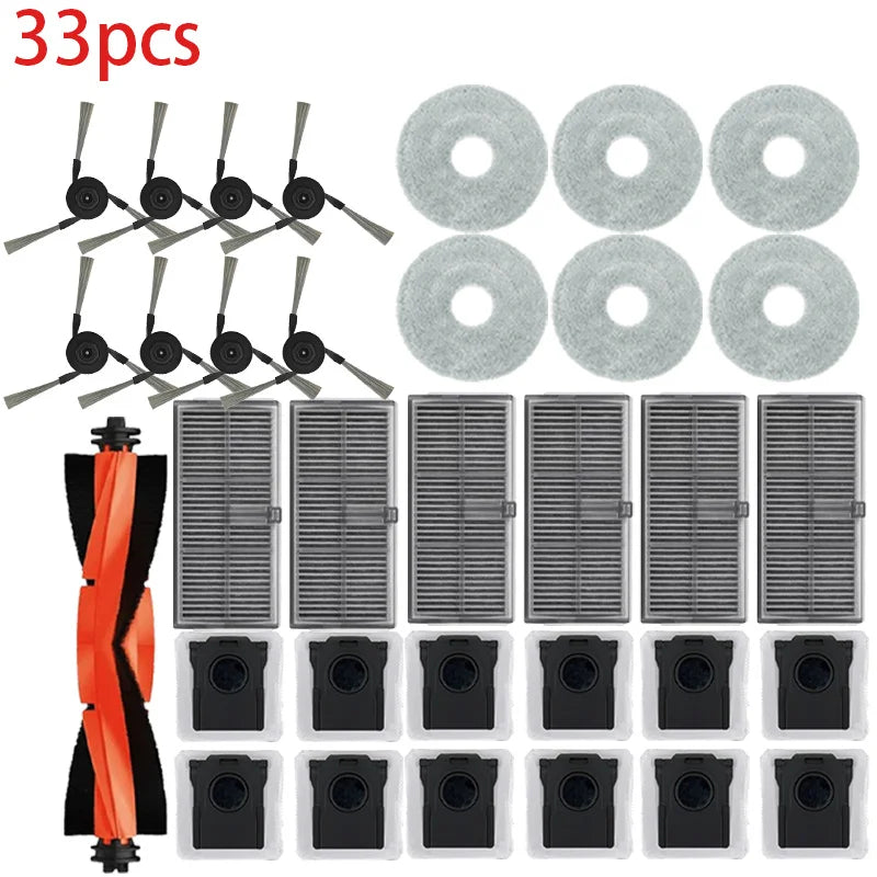 Dreame L40 Ultra / X40 Ultra Robot Vacuum Accessories Dust Bags Mop Main Side Brushes Cloths HEPA Filters Spare Parts