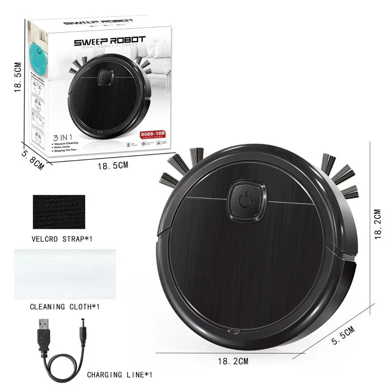Lenovo Smart Sweeping Robot Vacuum Mop 3-in-1 4000pa Strong Suction Washable Mop For Pet Hair Hard Floor Ideal Home Kitchen Room