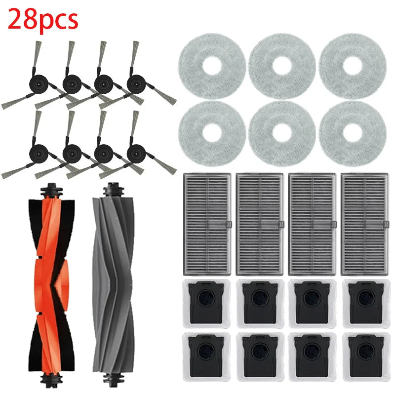 Dreame L40 Ultra / X40 Ultra Robot Vacuum Accessories Dust Bags Mop Main Side Brushes Cloths HEPA Filters Spare Parts